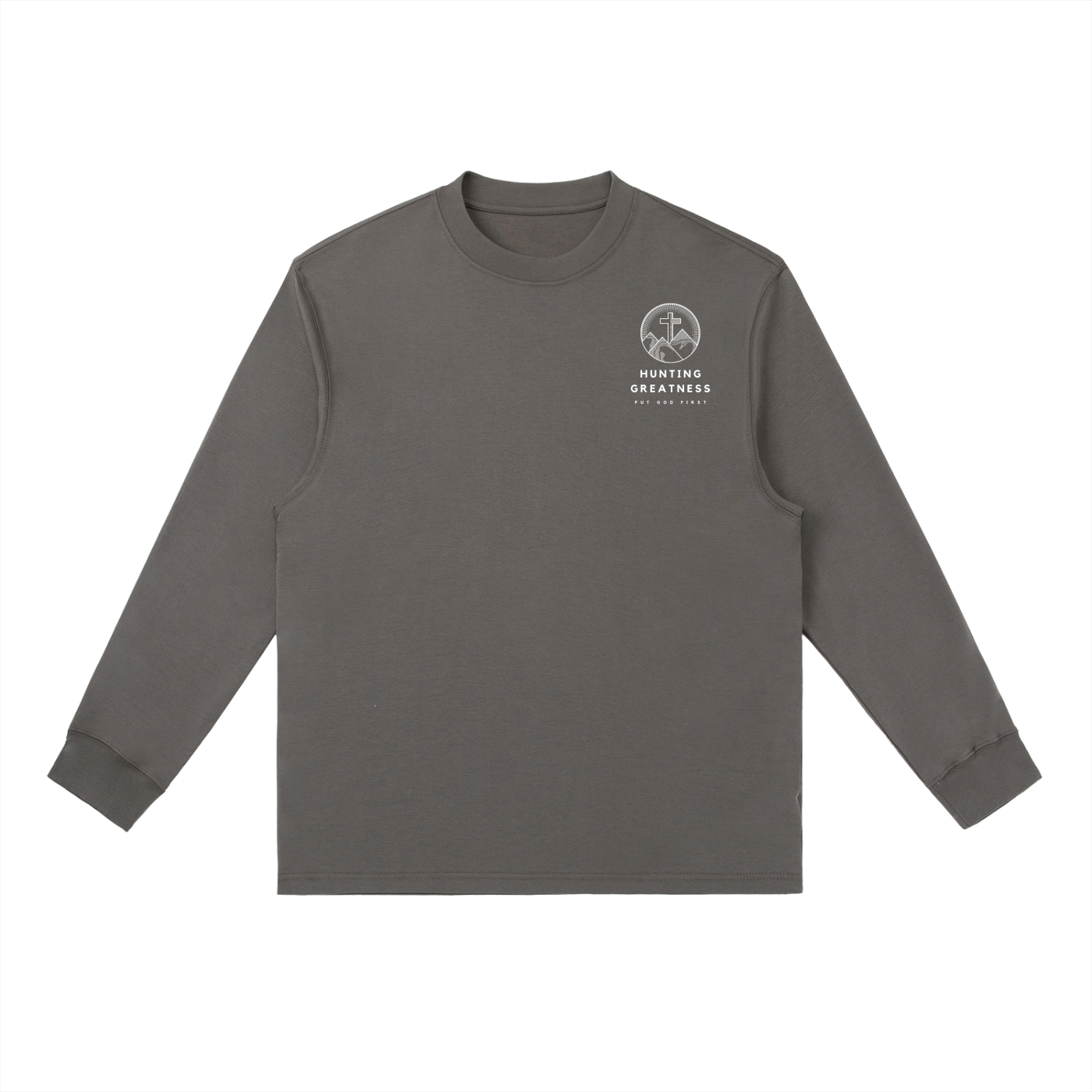 When We Sink, Jesus Saves Essential Crewneck Long-Sleeve