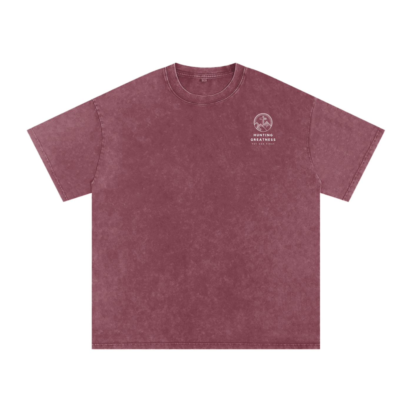 When We Sink, Jesus Saves Snow Washed Oversized Cotton T-Shirt