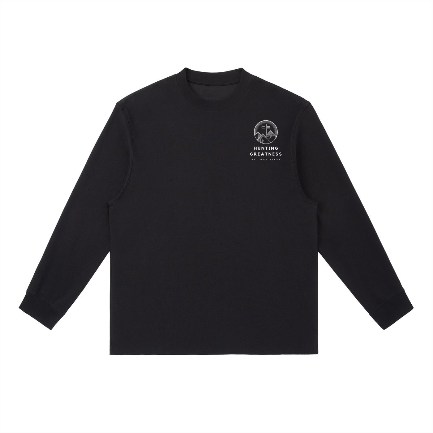 When We Sink, Jesus Saves Essential Crewneck Long-Sleeve