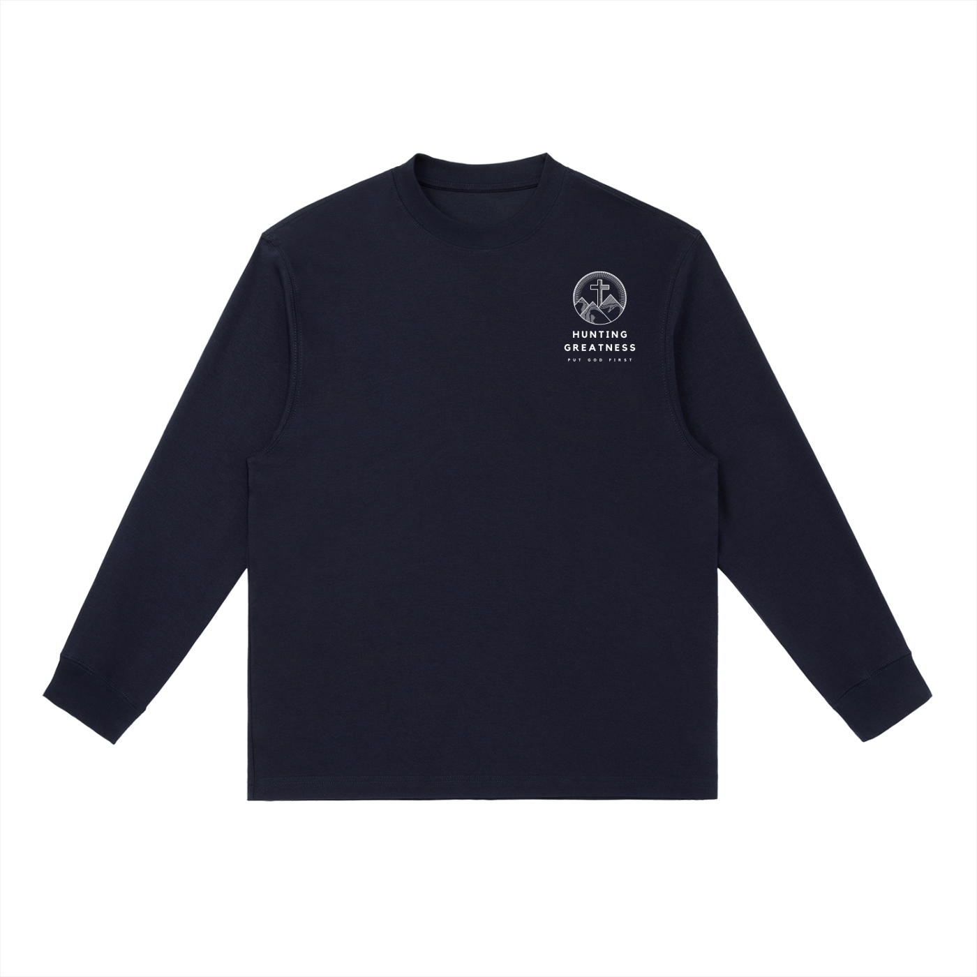 When We Sink, Jesus Saves Essential Crewneck Long-Sleeve