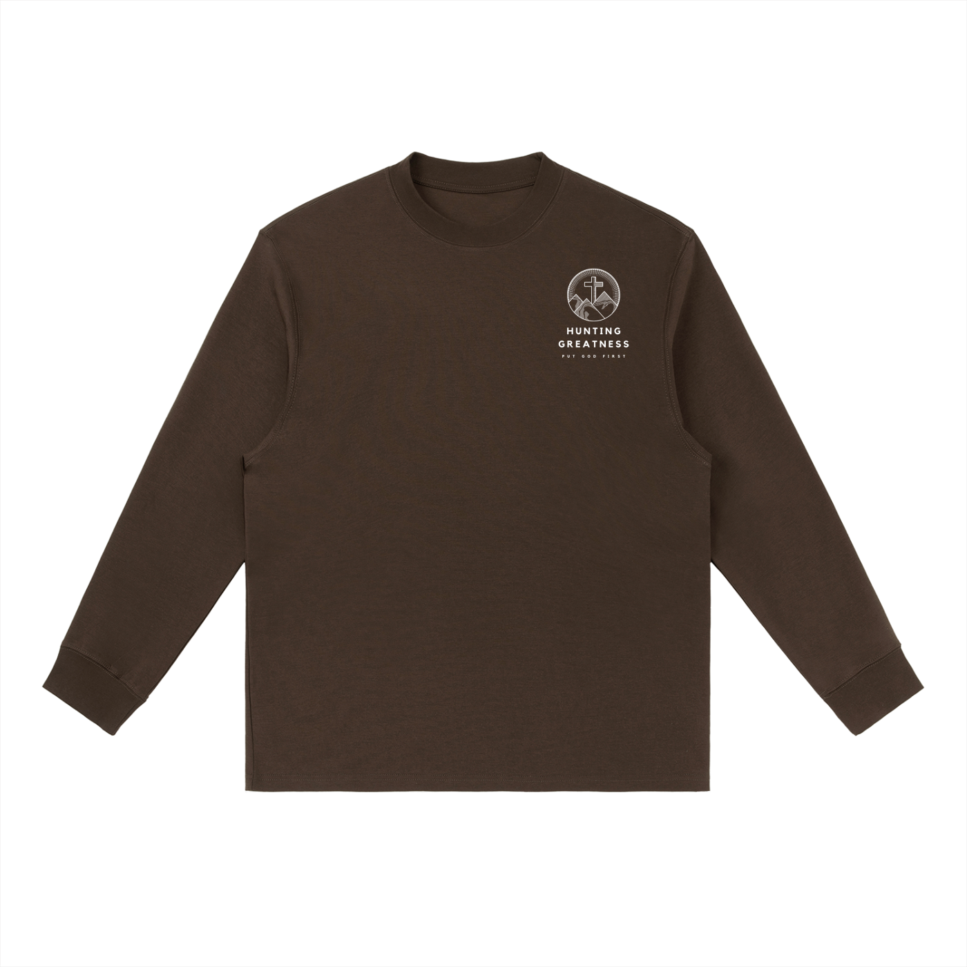 When We Sink, Jesus Saves Essential Crewneck Long-Sleeve