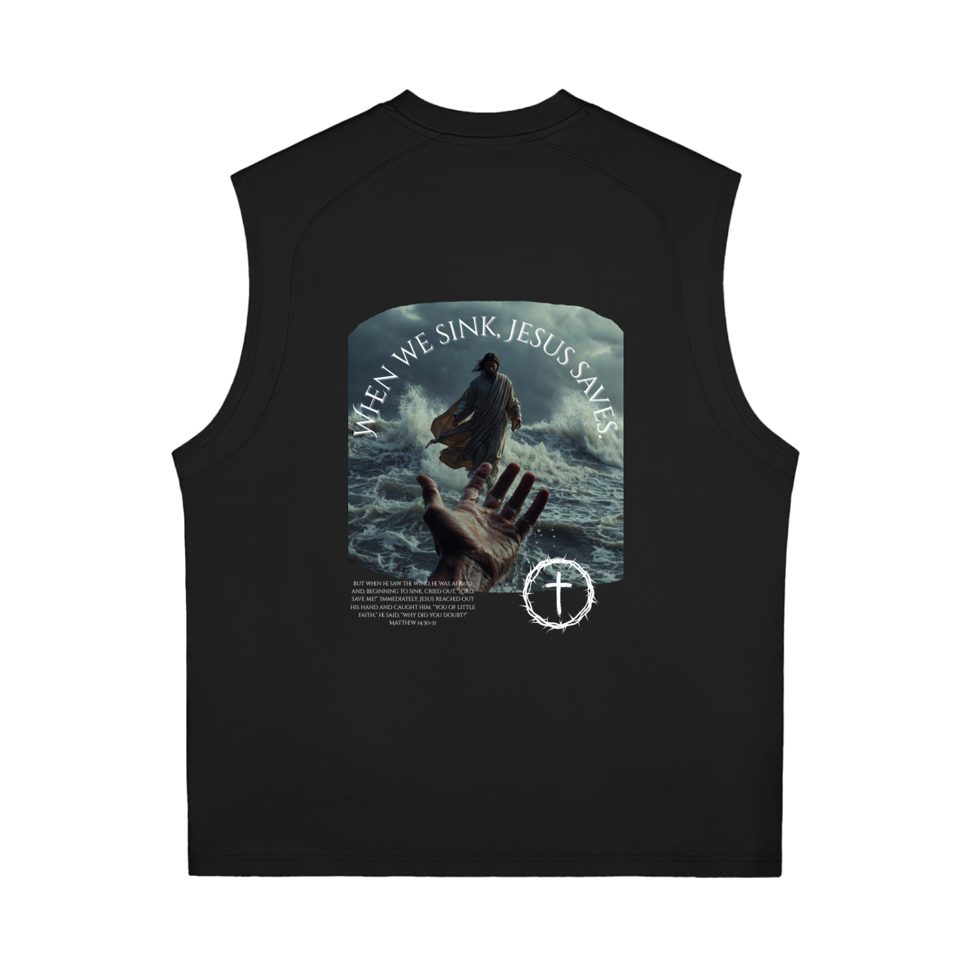 When We Sink, Jesus Saves Quick-Dry Cooling Tank Top
